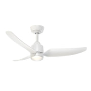 Haus Appeal Alden 42in 3-Blade Smart Ceiling Fan | Modern White with Light Kit | Living Room & Bedroom | 42.375 x 42.375 x 12.75 in | Model CF72942-WH