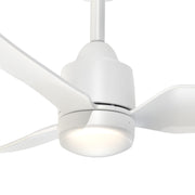 Haus Appeal Alden 42in 3-Blade Smart Ceiling Fan | Modern White with Light Kit | Living Room & Bedroom | 42.375 x 42.375 x 12.75 in | Model CF72942-WH