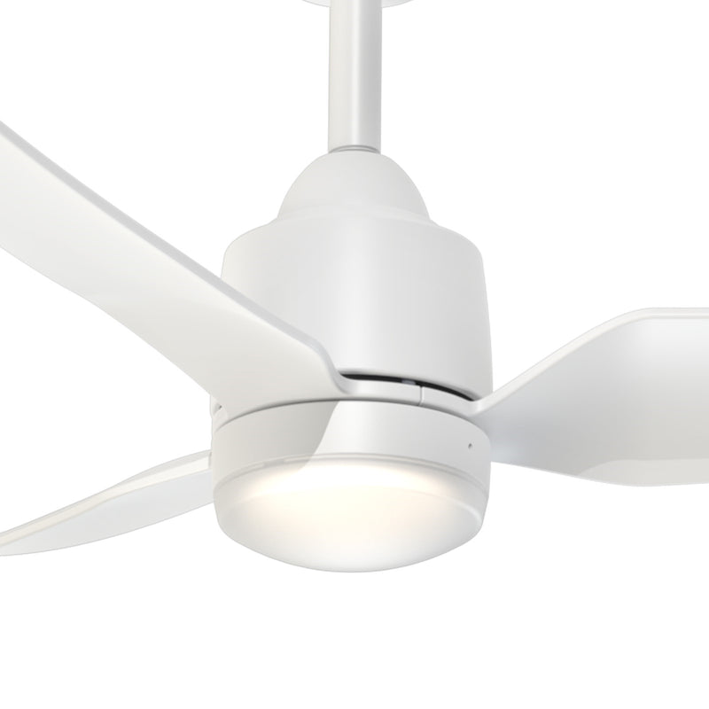 Haus Appeal Alden 42in 3-Blade Smart Ceiling Fan | Modern White with Light Kit | Living Room & Bedroom | 42.375 x 42.375 x 12.75 in | Model CF72942-WH