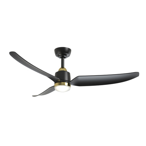 Haus Appeal Alden 52in 3-Blade Ceiling Fan | Modern Brushed Gold and Matte Black | Bedroom & Living Room | Model CF72952-BG-MB-5CCT