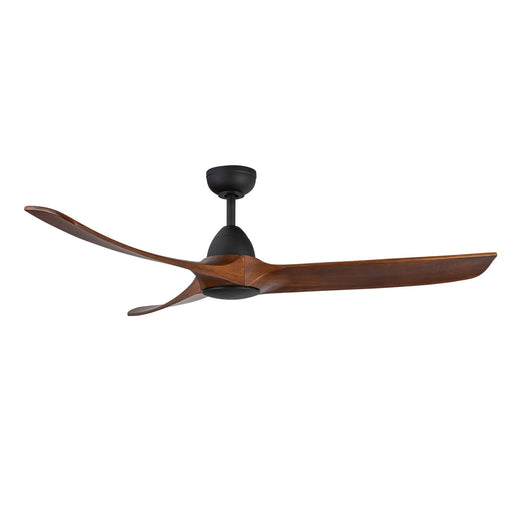 Haus Appeal Langley 60in 3-Blade Ceiling Fan | Modern Matte Black and Dark Walnut | Living Room & Bedroom | 60 x 60 x 15 in | Model CF77860-MB-DW