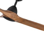 Haus Appeal Langley 60in 3-Blade Ceiling Fan | Modern Matte Black and Natural Wood | Living Room & Bedroom | 60 x 60 x 15 in | Model CF77860-MB-NW
