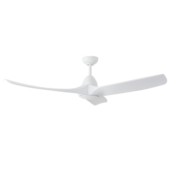 Haus Appeal Langley 60in 3-Blade Ceiling Fan | Modern White Steel and Wood Blades | Living Room & Bedroom | 6172 CFM Damp | Model CF77860-WH