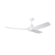 Haus Appeal Langley 60in 3-Blade Ceiling Fan | Modern White Steel and Wood Blades | Living Room & Bedroom | 6172 CFM Damp | Model CF77860-WH