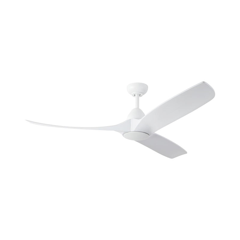 Haus Appeal Langley 60in 3-Blade Ceiling Fan | Modern White Steel and Wood Blades | Living Room & Bedroom | 6172 CFM Damp | Model CF77860-WH