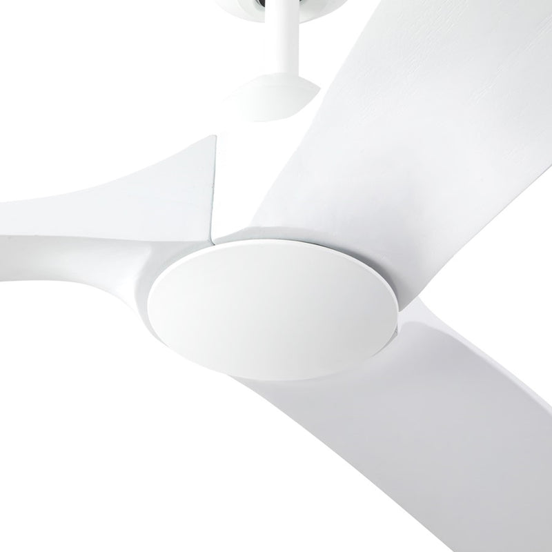 Haus Appeal Langley 60in 3-Blade Ceiling Fan | Modern White Steel and Wood Blades | Living Room & Bedroom | 6172 CFM Damp | Model CF77860-WH
