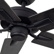 Haus Appeal Hollis 52in Ceiling Fan | Modern Matte Black Steel | Living Room & Bedroom Air Circulation | 52 x 52 x 8.125 in | Model CF78752-MB-NLP