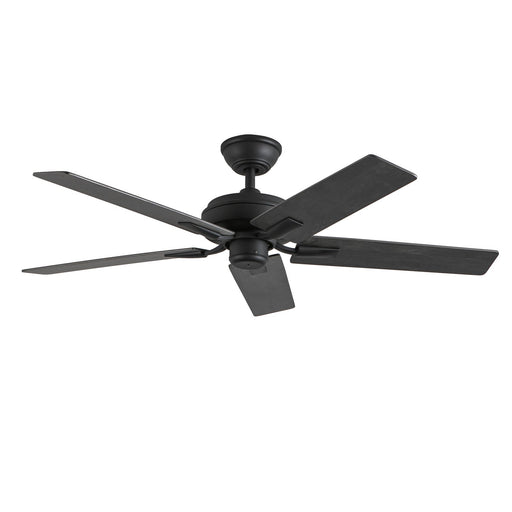 Haus Appeal Hollis 52in Ceiling Fan | Modern Matte Black Steel | Living Room & Bedroom Air Circulation | 52 x 52 x 8.125 in | Model CF78752-MB-NLW