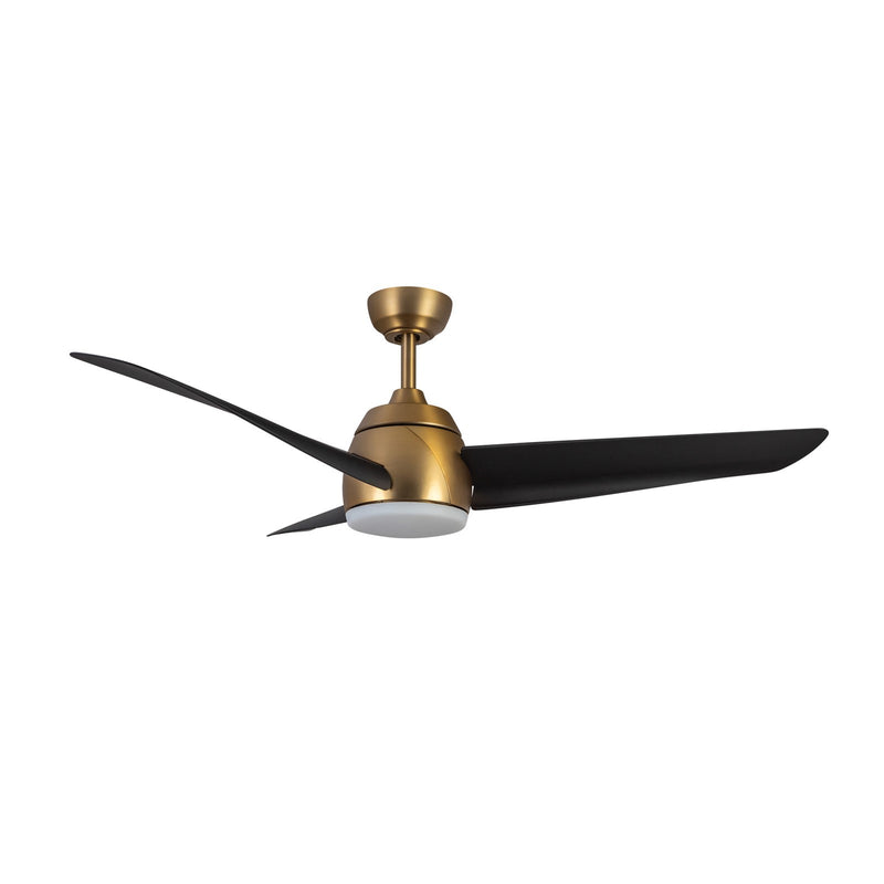Haus Appeal Elara 54in 3-Blade LED Ceiling Fan | Modern Brushed Gold and Matte Black ABS | Living Room & Bedroom | Model CF91954-BG-MB