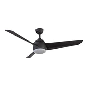 Haus Appeal Elara 54in 3-Blade LED Ceiling Fan | Modern Matte Black Steel and ABS | Living Room & Bedroom | 54 x 54 x 16.125 in | Model CF91954-MB