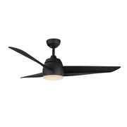 Haus Appeal Elara 54in 3-Blade LED Ceiling Fan | Modern Matte Black Steel and ABS | Living Room & Bedroom | 54 x 54 x 16.125 in | Model CF91954-MB