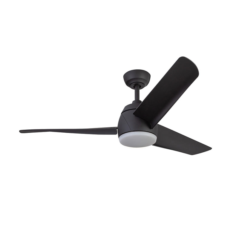 Haus Appeal Elara 54in 3-Blade LED Ceiling Fan | Modern Matte Black Steel and ABS | Living Room & Bedroom | 54 x 54 x 16.125 in | Model CF91954-MB