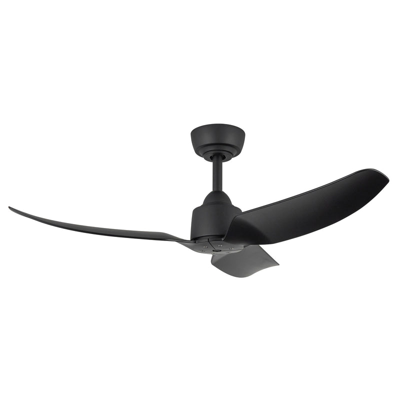 Haus Appeal Alden 42in 3-Blade Ceiling Fan | Modern Matte Black Aluminum and Steel | Living Room & Bedroom | Model CF92942-MB