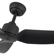 Haus Appeal Alden 42in 3-Blade Ceiling Fan | Modern Matte Black Aluminum and Steel | Living Room & Bedroom | Model CF92942-MB