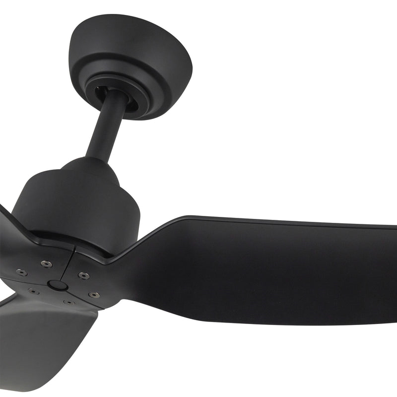 Haus Appeal Alden 42in 3-Blade Ceiling Fan | Modern Matte Black Aluminum and Steel | Living Room & Bedroom | Model CF92942-MB