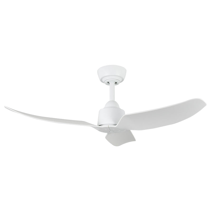 Haus Appeal Alden 42in 3-Blade Ceiling Fan | Modern White Aluminum and ABS | Bedroom & Living Room | 42.375 x 42.375 x 12.75 in | Model CF92942-WH