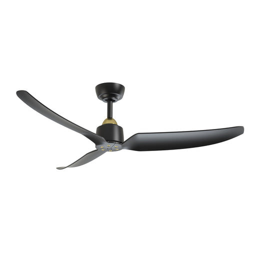 Haus Appeal Alden 52in 3-Blade Ceiling Fan | Modern Brushed Gold and Matte Black | Bedroom & Living Room | 52 x 52 x 12.875 in | Model CF92952-BG-MB
