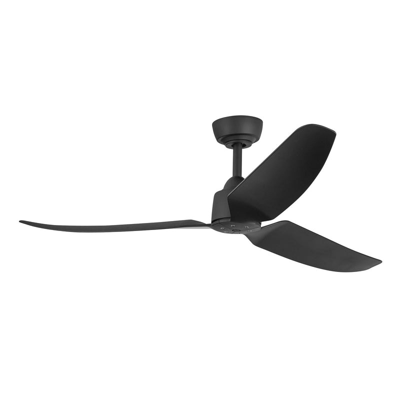 Haus Appeal Alden 52in 3-Blade Ceiling Fan | Modern Matte Black Aluminum and ABS | Bedroom & Living Room | 52 x 52 x 12.875 in | Model CF92952-MB