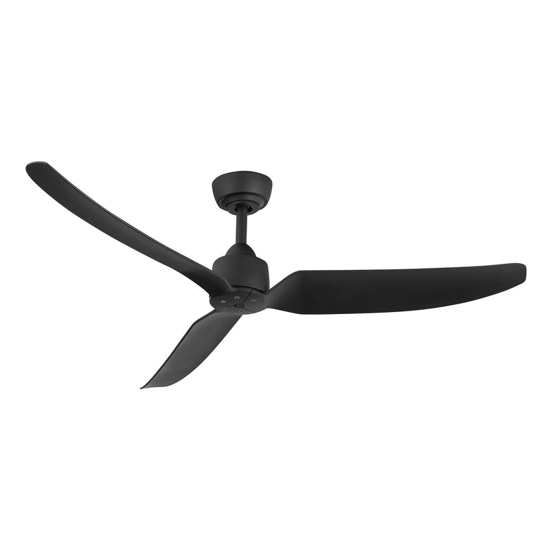 Haus Appeal Alden 52in 3-Blade Ceiling Fan | Modern Matte Black Aluminum and ABS | Bedroom & Living Room | 52 x 52 x 12.875 in | Model CF92952-MB