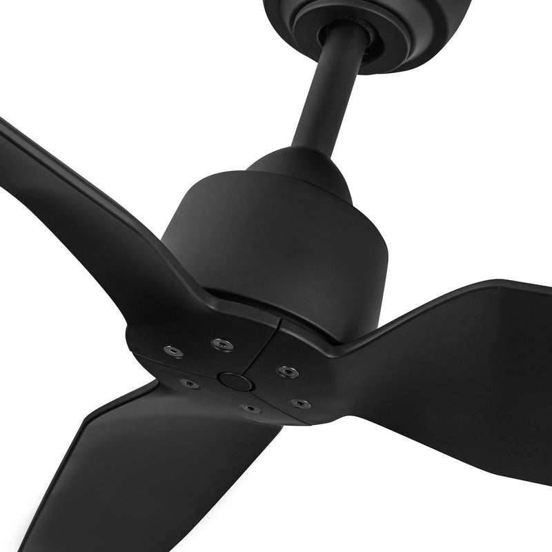 Haus Appeal Alden 52in 3-Blade Ceiling Fan | Modern Matte Black Aluminum and ABS | Bedroom & Living Room | 52 x 52 x 12.875 in | Model CF92952-MB