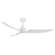Haus Appeal Alden 52in 3-Blade Ceiling Fan | Modern Matte White Aluminum and ABS | Living Room & Bedroom | 52 x 52 x 12.875 in | Model CF92952-WH
