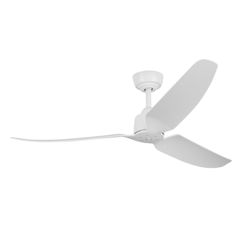 Haus Appeal Alden 52in 3-Blade Ceiling Fan | Modern Matte White Aluminum and ABS | Living Room & Bedroom | 52 x 52 x 12.875 in | Model CF92952-WH