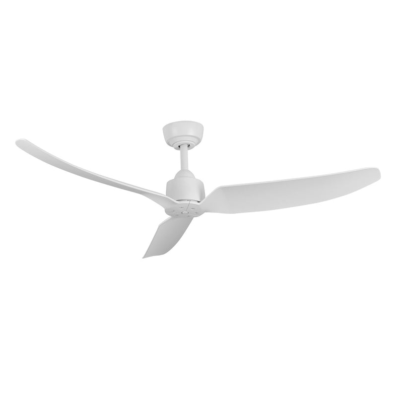 Haus Appeal Alden 52in 3-Blade Ceiling Fan | Modern Matte White Aluminum and ABS | Living Room & Bedroom | 52 x 52 x 12.875 in | Model CF92952-WH