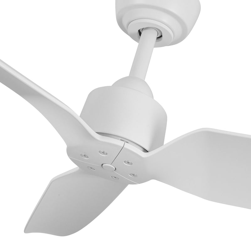 Haus Appeal Alden 52in 3-Blade Ceiling Fan | Modern Matte White Aluminum and ABS | Living Room & Bedroom | 52 x 52 x 12.875 in | Model CF92952-WH