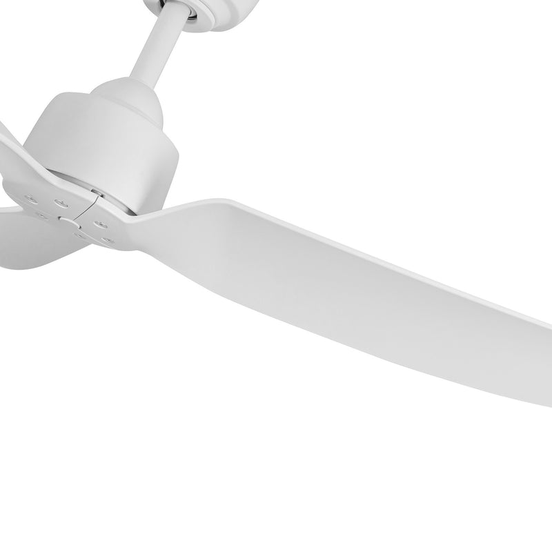 Haus Appeal Alden 52in 3-Blade Ceiling Fan | Modern Matte White Aluminum and ABS | Living Room & Bedroom | 52 x 52 x 12.875 in | Model CF92952-WH