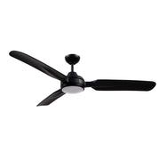 Haus Appeal Presidio 60in 3-Blade LED Ceiling Fan | Modern Matte Black and Frosted Polymeric | Living Room & Bedroom | Model CF95960-MB