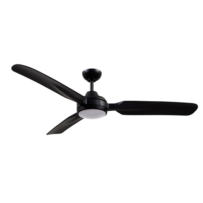 Haus Appeal Presidio 60in 3-Blade LED Ceiling Fan | Modern Matte Black and Frosted Polymeric | Living Room & Bedroom | Model CF95960-MB