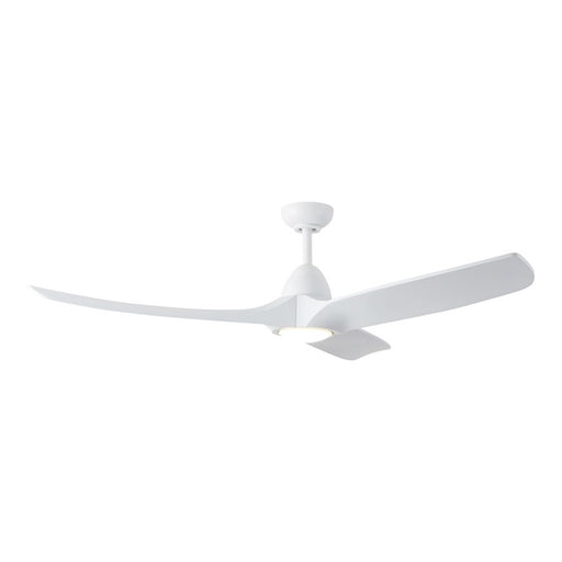 Haus Appeal Langley 60in 3-Blade LED Ceiling Fan | Modern White and Wood Blades | Living Room & Bedroom | 60 x 60 x 15 in | Model CF97860-WH-5CCT