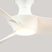 Haus Appeal Sora-H 56in 3-Blade Ceiling Fan | Wabi-Sabi White and Frosted Diffuser | Living Room & Bedroom | 56 x 56 x 10.75 in | Model HF523056WH