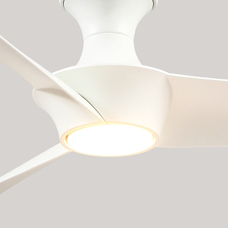 Haus Appeal Sora-H 56in 3-Blade Ceiling Fan | Wabi-Sabi White and Frosted Diffuser | Living Room & Bedroom | 56 x 56 x 10.75 in | Model HF523056WH