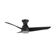 Haus Appeal Elara 54in 3-Blade LED Hugger Ceiling Fan | Modern Matte Black | Bedroom & Living Room | 54 x 54 x 14.125 in | Model HF91954-MB