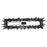 Kalco Glacier 1Lt 48" Linear Pendant, Smoked Firenze/Black Nickel