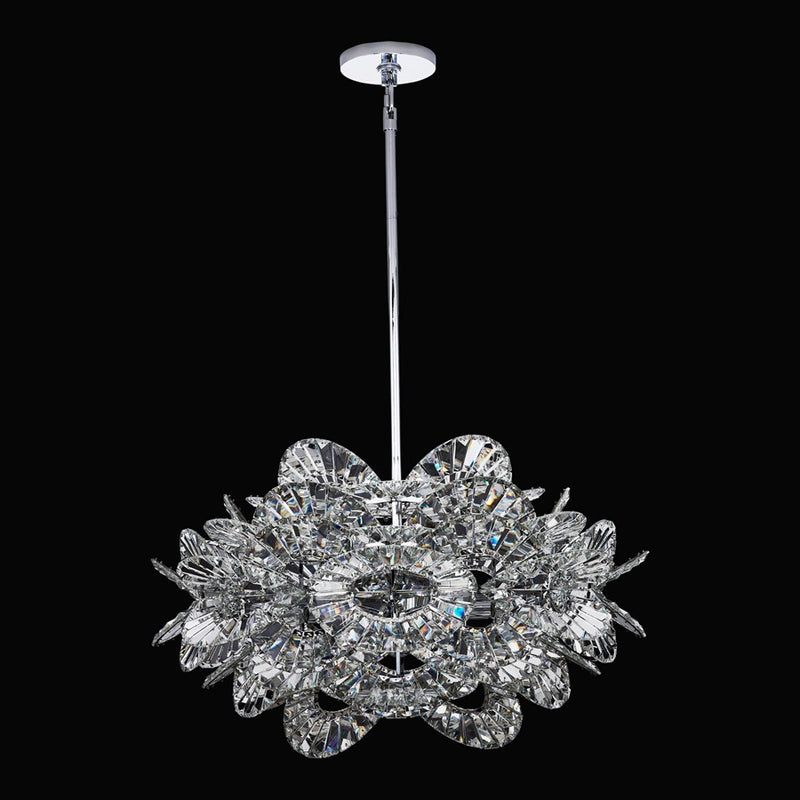 Kalco Luminoso 14Lt Chand, Chrome/Trapezoidal Crystal - 045456-010-FR001