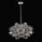 Kalco Luminoso 14Lt Chand, Chrome/Trapezoidal Crystal