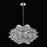 Kalco Luminoso 14Lt Chand, Chrome/Trapezoidal Crystal