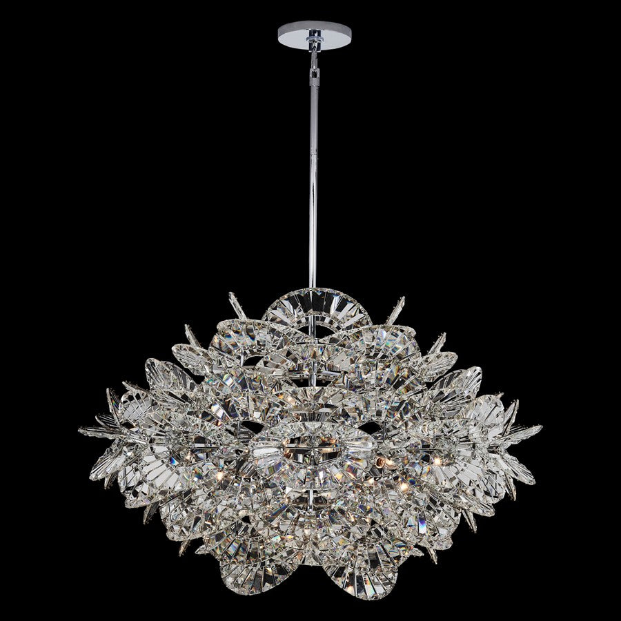 Kalco Luminoso 18Lt Chand, Chrome/Trapezoidal Crystal - 045457-010-FR001