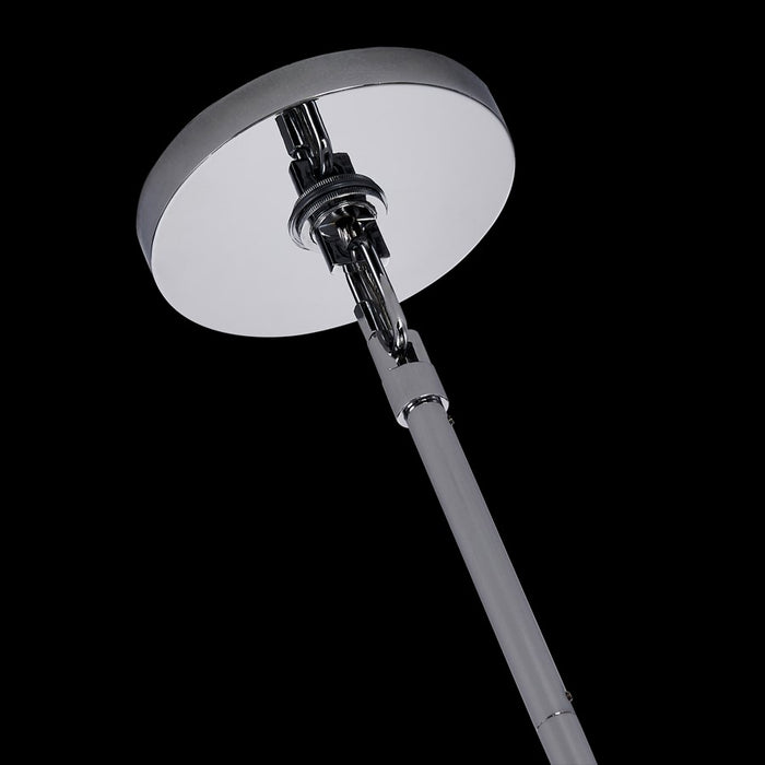 Kalco Luminoso 18Lt Chand, Chrome/Trapezoidal Crystal