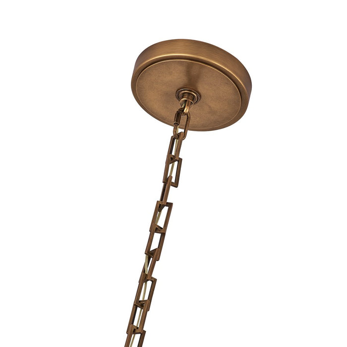 Kalco Bilancia 8 Light Chandelier, Firenze Clear/True Brass