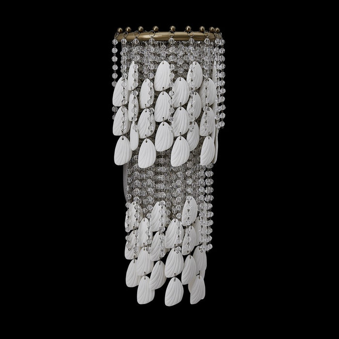 Kalco Farfalle 2Lt Wall Sconce, Clear/Brushed Champagne Gold - 047321-038-FR001