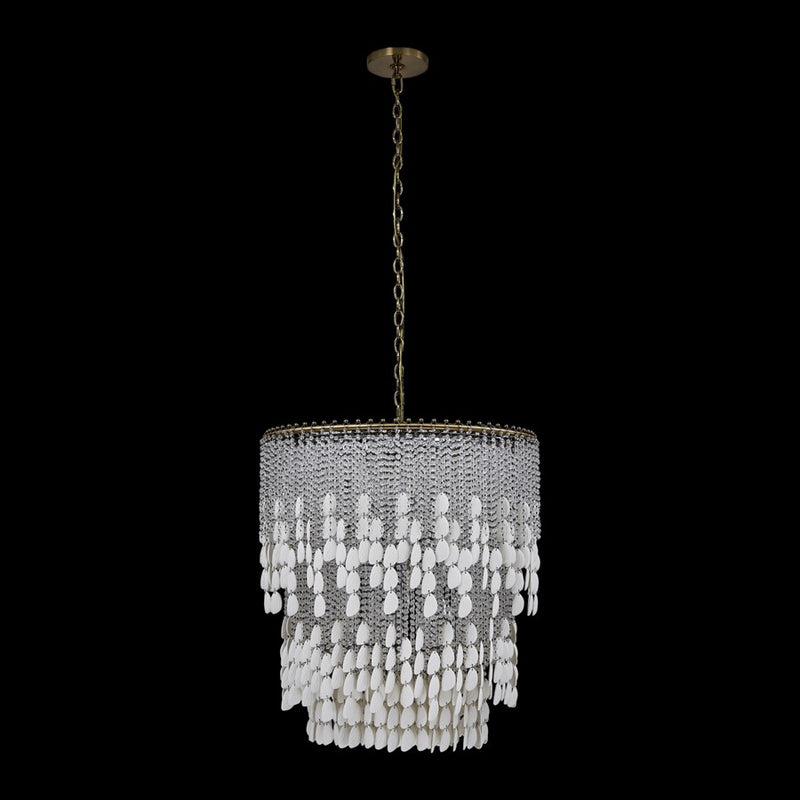 Kalco Farfalle 18Lt Chandelier, Clear/Brushed Champagne Gold - 047355-038-FR001