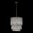 Kalco Farfalle 18Lt Chandelier, Clear/Brushed Champagne Gold