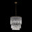 Kalco Farfalle 18Lt Chandelier, Clear/Brushed Champagne Gold