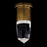 Kalco Lighting Ore 1 Light Wall Sconce, Clear/True Brass - 047421-062-FR001