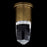 Kalco Lighting Ore 1 Light Wall Sconce, Clear/True Brass