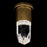 Kalco Lighting Ore 1 Light Wall Sconce, Clear/True Brass
