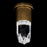 Kalco Lighting Ore 1 Light Wall Sconce, Clear/True Brass